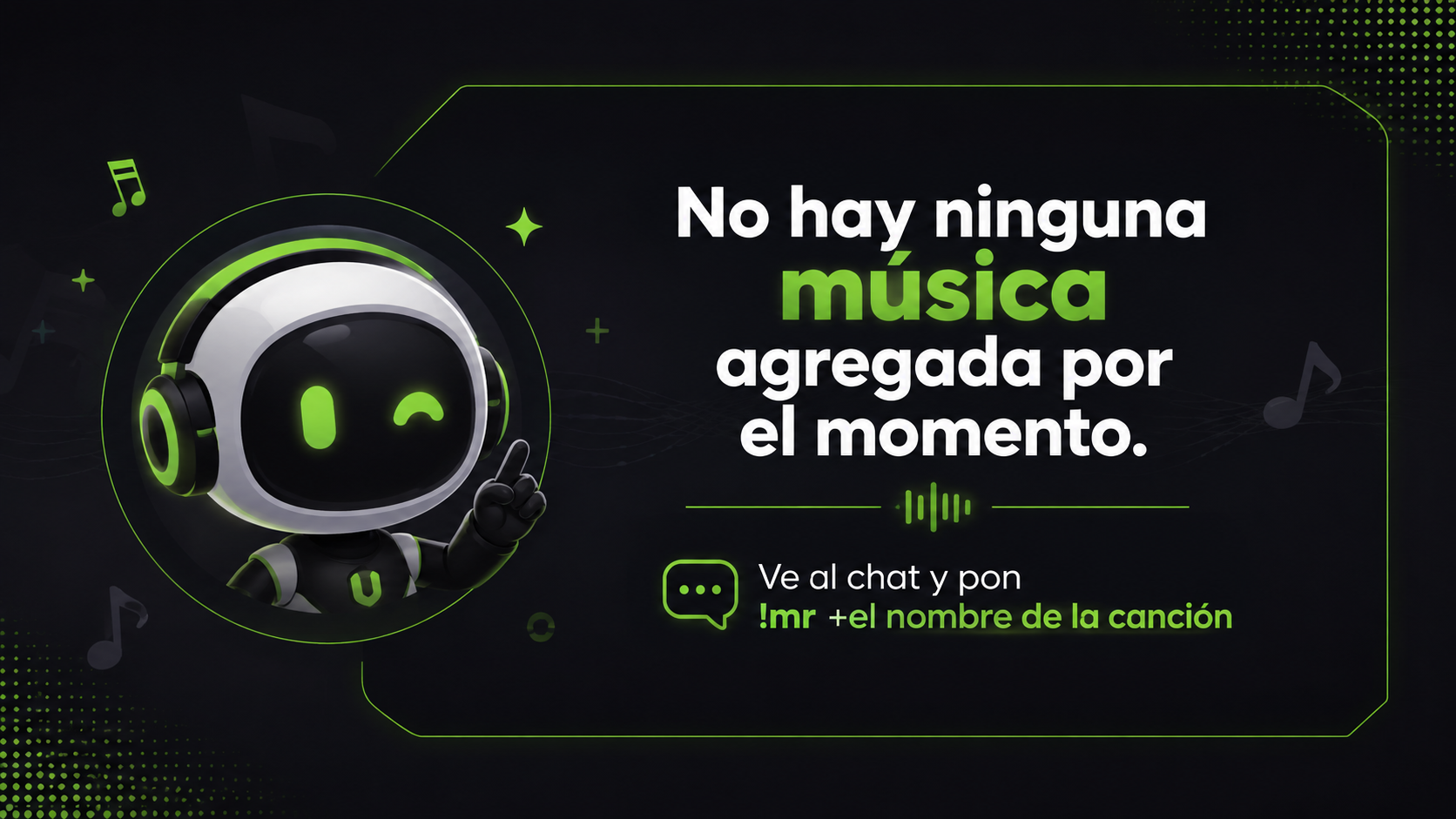 No hay música